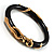 Gold Tone Snake Resin Bangle -18cm Length - view 6