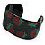 Black Metal Strawberry Cuff Bangle - up to 19cm length - view 4