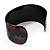 Black Metal Strawberry Cuff Bangle - up to 19cm length - view 5