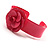 Pink Acrylic Rose Cuff Bangle - view 5