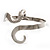 Rhodium Plated  Snake Armlet Bangle - view 8