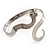Rhodium Plated  Snake Armlet Bangle - view 3