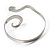 Rhodium Plated  Snake Armlet Bangle - view 4