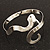 Rhodium Plated  Snake Armlet Bangle - view 10