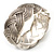 Textured Braided Hinged Bangle Bracelet (Silver Plated ) - view 10