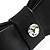 Black Leather Bow Bangle Bracelet - view 7