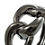 Gun Metal Knot Hinged Bangle Bracelet - view 11