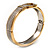 Two Tone Textured 'Buckle' Hinged Bangle Bracelet - view 12