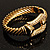 Pave Set 'Buckle' Hinged Bangle Bracelet (Gold Tone) - view 16