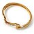 Gold Plated Crystal 'Zig Zag' Hinged Bangle Bracelet - view 12