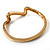 Gold Plated Crystal 'Zig Zag' Hinged Bangle Bracelet - view 10