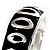Jet Black Ornamental Enamel Hinged Bangle Bracelet (Silver Tone) - view 14