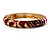 Black & Red Crystal Enamel Hinged Bangle Bracelet (Gold Tone) - view 8