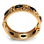 Vintage Inspired Ornamental Hinged Bangle Bracelet (Gold Tone) - view 15