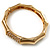 Gold Plated Diamante Multifaceted Hinged Bangle Bracelet - view 8