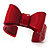 Classic Red Acrylic Bow Cuff Bangle - view 7