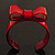 Classic Red Acrylic Bow Cuff Bangle - view 5