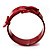 Red Acrylic 'Buckle' Bangle - view 6