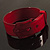 Red Acrylic 'Buckle' Bangle - view 7