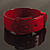 Red Acrylic 'Buckle' Bangle - view 2