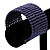 Wide Purple Acrylic Bead Flex Bangle Bracelet - 6cm Width - view 6