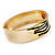 Gold Plated 'Zebra Print' Hinged Bangle Bracelet - view 3