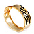 Gold Plated 'Zebra Print' Hinged Bangle Bracelet - view 12