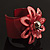 Pale Coral Wide Acrylic Floral Cuff Bangle - view 13