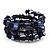 Blue Shell-Composite Coil Flex Bracelet - view 4
