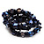 Blue Shell-Composite Coil Flex Bracelet - view 7