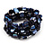 Blue Shell-Composite Coil Flex Bracelet - view 8