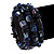 Blue Shell-Composite Coil Flex Bracelet - view 2