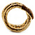 Dazzling Coil Flex Snake Bangle Bracelet (Gold Tone) - view 11