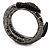Dazzling Coil Flex Snake Bangle Bracelet (Black Tone) - view 12
