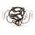 Rhodium Plated 'Snaky Knot' Flex Bangle Bracelet - view 6
