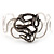 Rhodium Plated 'Snaky Knot' Flex Bangle Bracelet - view 10