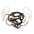 Rhodium Plated 'Snaky Knot' Flex Bangle Bracelet - view 2