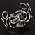 Rhodium Plated 'Snaky Knot' Flex Bangle Bracelet - view 7