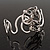 Rhodium Plated 'Snaky Knot' Flex Bangle Bracelet - view 12