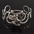 Rhodium Plated 'Snaky Knot' Flex Bangle Bracelet - view 11