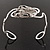 Rhodium Plated 'Snaky Knot' Flex Bangle Bracelet - view 14