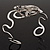 Rhodium Plated 'Snaky Knot' Flex Bangle Bracelet - view 5