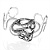 Rhodium Plated 'Snaky Knot' Flex Bangle Bracelet - view 16