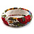 Floral Fabric Bangle Bracelet -18cm Length - view 5