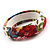 Floral Fabric Bangle Bracelet -18cm Length - view 7