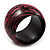 Oversized Chunky Wide Wood Bangle (Black & Pink) - view 3