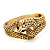 Antique Gold Snake Bangle Bracelet - view 11