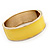 Bright Yellow Enamel Magnetic Bangle Bracelet In Gold Plated Metal - 18cm Length - view 5