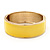 Bright Yellow Enamel Magnetic Bangle Bracelet In Gold Plated Metal - 18cm Length - view 9