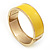 Bright Yellow Enamel Magnetic Bangle Bracelet In Gold Plated Metal - 18cm Length - view 10